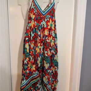 Vibrant Floral Swim Cover up